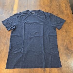 American Eagle Mens Standard Fit Tee Shirt Navy Blue Cotton Size Medium